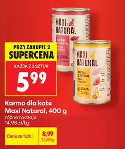 Biedronka Karma dla kota Maxi Natural oferta