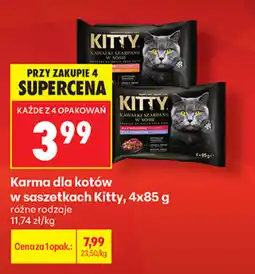 Biedronka Karma dla kotów w saszetkach Kitty oferta