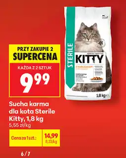 Biedronka Sucha karma dla kota Sterile Kitty oferta