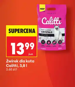 Biedronka Żwirek dla kota Calitti oferta