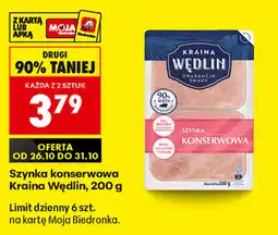 Biedronka Szynka konserwowana Kraina Wędlin oferta