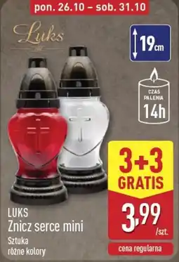 ALDI LUKS Znicz serce mini oferta