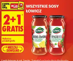 Biedronka Wszystkie sosy Lowicz oferta