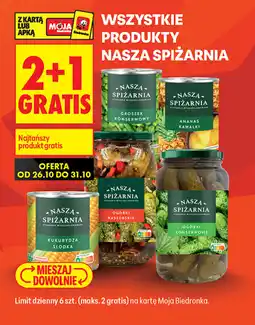Biedronka Nasza Spiżarnia Ogórki Konserwowe oferta