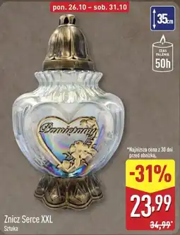 ALDI Znicz Serce XXL oferta