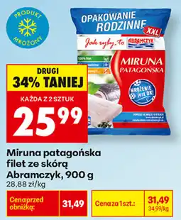 Biedronka Miruna patagońska filet ze skórą Abramczyk oferta