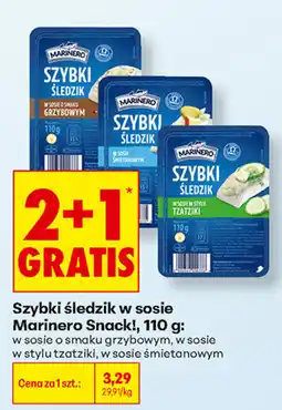 Biedronka Szybki śledzik Marinero Snack! oferta