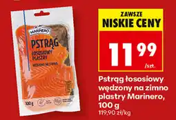 Biedronka Pstrąg łososiowy wędzony na zimno plastry Marinero oferta