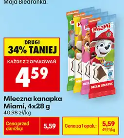 Biedronka Mleczna kanapka Miami oferta