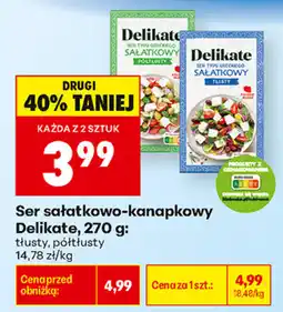 Biedronka Ser sałatkowo-kanapkowy Delikate oferta