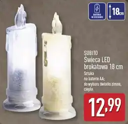 ALDI Świeca LED brokatowa 18 cm oferta