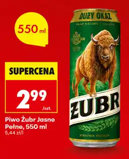Biedronka Piwo Żubr Jasne Pełne oferta