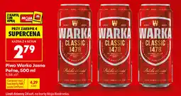 Biedronka Piwo Warka Jasne Pełne oferta