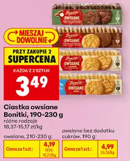 Biedronka Ciastka owsiane Bonitki oferta