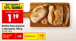 Biedronka Bułka fala ciemna z ziarnami oferta