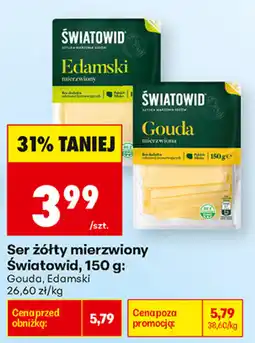 Biedronka Ser żółty mierzwiony Światowid oferta
