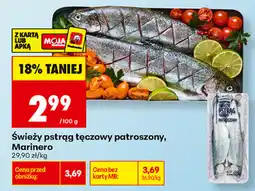 Biedronka Świeży pstrąg tęczowy patroszony, Marinero oferta