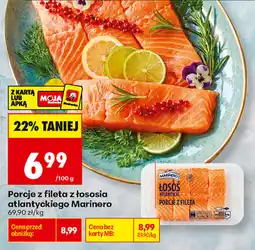 Biedronka Porcje z fileta z łososia atlantyckiego Marinero oferta
