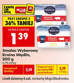 Biedronka Smalec Wyborowy Kraina Wędlin oferta