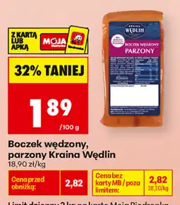 Biedronka Boczek wędzony, parzony Kraina Wędlin oferta