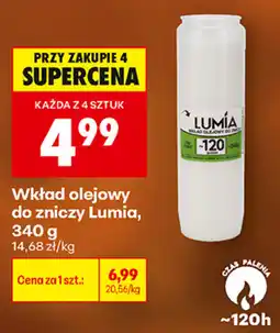 Biedronka Wkład olejowy do zniczy Lumia oferta
