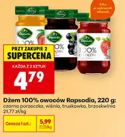 Biedronka Dżem 100% owoców Rapsodia oferta
