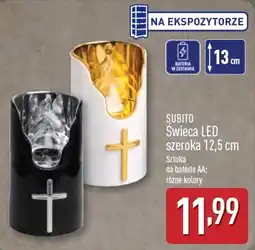 ALDI Świeca LED szeroka 12,5 cm oferta