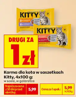 Biedronka Karma dla kota w saszetkach Kitty oferta