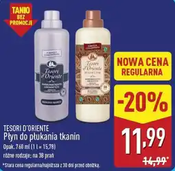 ALDI Płyn do płukania tkanin Tesori d'Oriente oferta