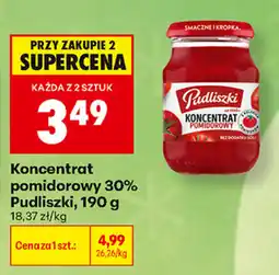 Biedronka Koncentrat pomidorowy 30% Pudliszki oferta