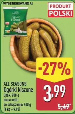 ALDI ALL SEASONS Ogórki kiszone oferta