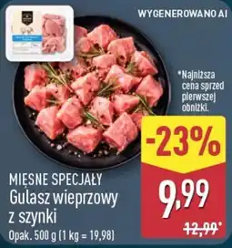 ALDI Gulasz wieprzowy z szynki oferta