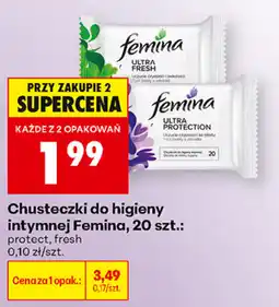 Biedronka Chusteczki do higieny intymnej Femina oferta