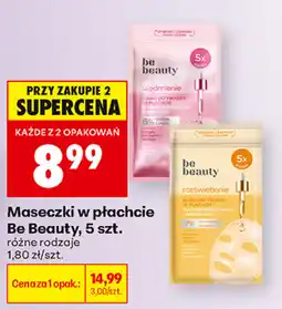 Biedronka Maseczki w płachcie Be Beauty oferta