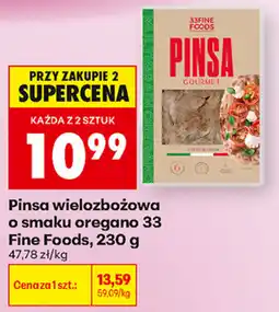 Biedronka Pinsa wielozbożowa o smaku oregano 33 Fine Foods oferta