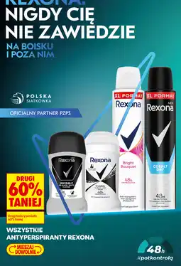 Biedronka Antyperspiranty Rexona oferta