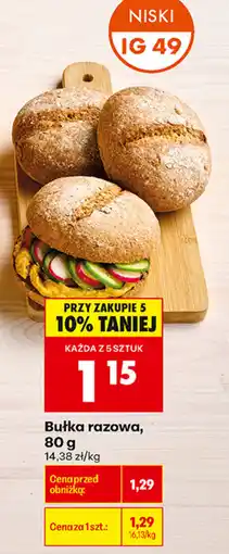 Biedronka Bułka razowa oferta