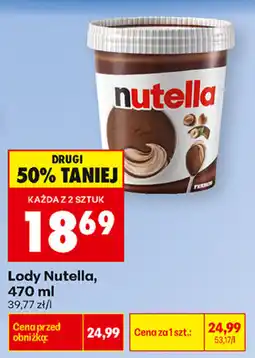 Biedronka Lody Nutella oferta