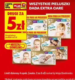 Biedronka Pieluszki Dada Extra Care oferta