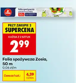 Biedronka Folia spożywcza Zosia oferta