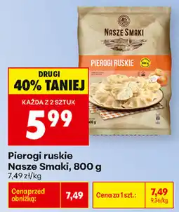 Biedronka Pierogi ruskie Nasze Smaki oferta
