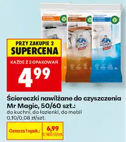 Biedronka Ściereczki nawilżane do czyszczenia Mr Magic oferta