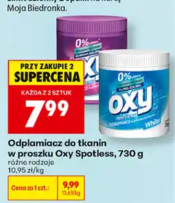 Biedronka Odplamiacz do tkanin Oxy Spotless oferta