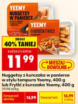 Biedronka Nuggetsy z kurczaka w panierce Yeemy oferta