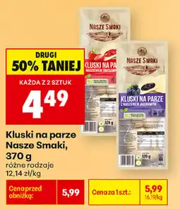 Biedronka Kluskis na parze Nasze Smaki oferta