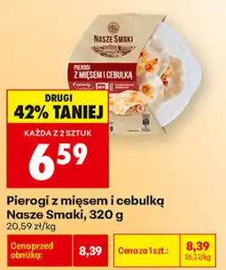 Biedronka Pierogi z mięsem i cebulką Nasze Smaki oferta