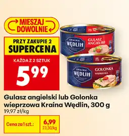 Biedronka Gulasz angielski lub Golonka wieprzowa Kraina Wędlin oferta