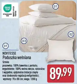 ALDI Poduszka wełniana Novitesse oferta