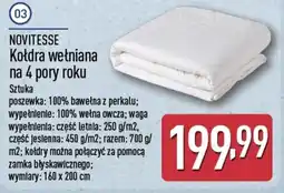 ALDI NOVITESSE Kołdra wełniana na 4 pory roku oferta