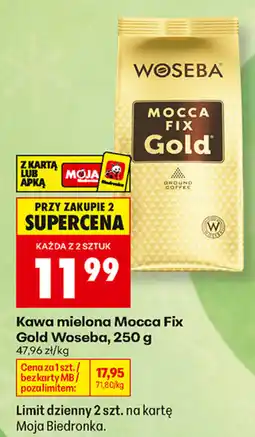 Biedronka Kawa mielona Mocca Fix Gold Woseba oferta